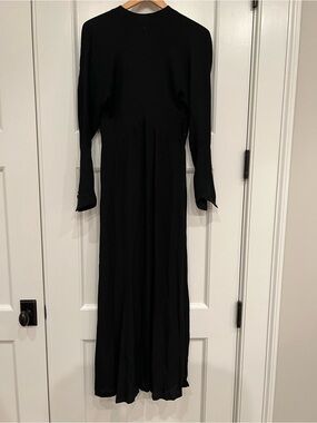 VINTAGE Ralph Lauren Black Long-Sleeve Maxi Dress